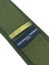 khaki army green knitted tie with classic 8cm pointed end